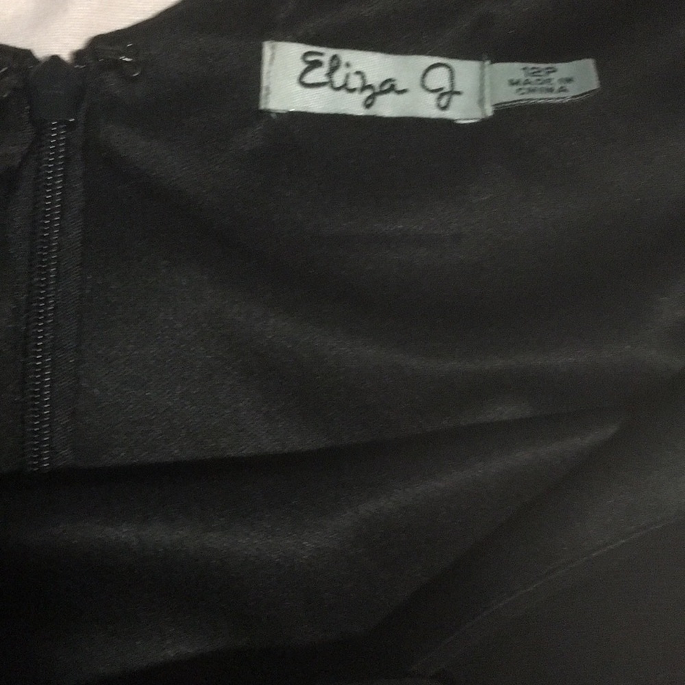 Eliza J Black Mesh Dress - Picture 6 of 6